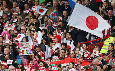 ワールドカップ2015イングランド大会の日本のサポーター