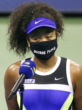 BLM運動への賛同をマスクで表明し、全米オープン女子シングルスに優勝した大坂なおみ