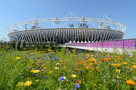 2012年ロンドンオリンピックの開閉会式、陸上競技が行われたメインスタジアム