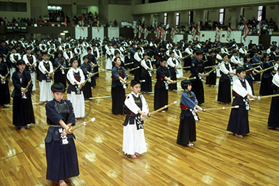 全国スポーツ少年団剣道交流大会の様子（1999年）